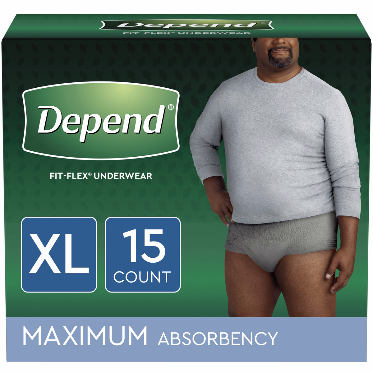 Depend Incontinence Underwear For Men, Maximum Absorbency X-large - 15.0 Ea