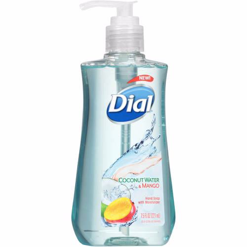 Dial Liquid Hand Soap, Coconut Water & Mango, 7.5 Oz