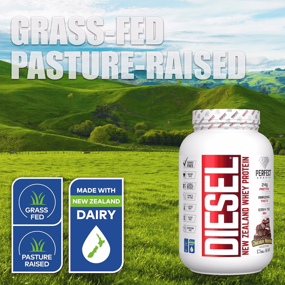 Diesel New Zealand Whey Protein Chocolate Diesel New Zealand Whey Protein Chocolate