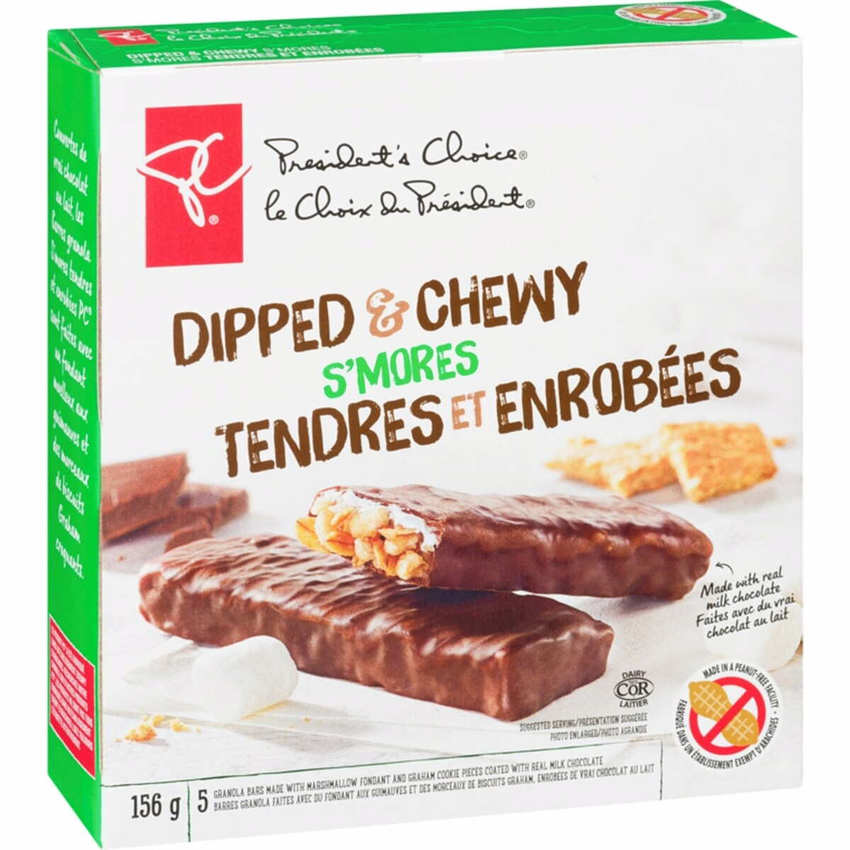 Dipped & Chewy S'mores Granola Bars