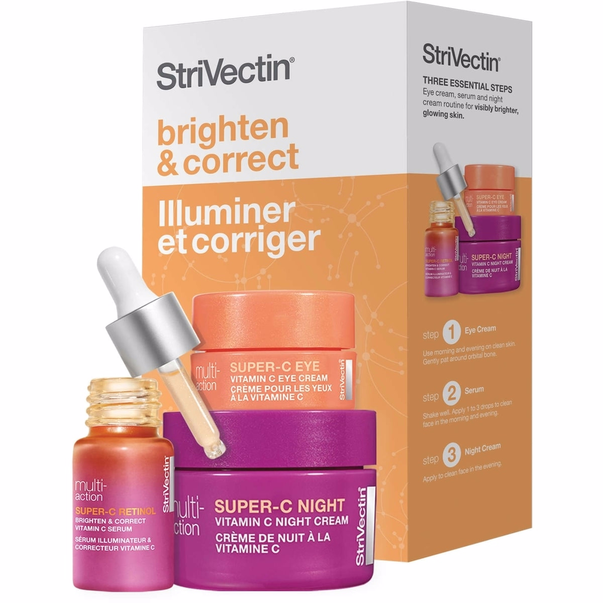 DISCOVERY SERIES: brighten and correct.  Discover radiant, glowing skin with this brightening routine for face and eyes.