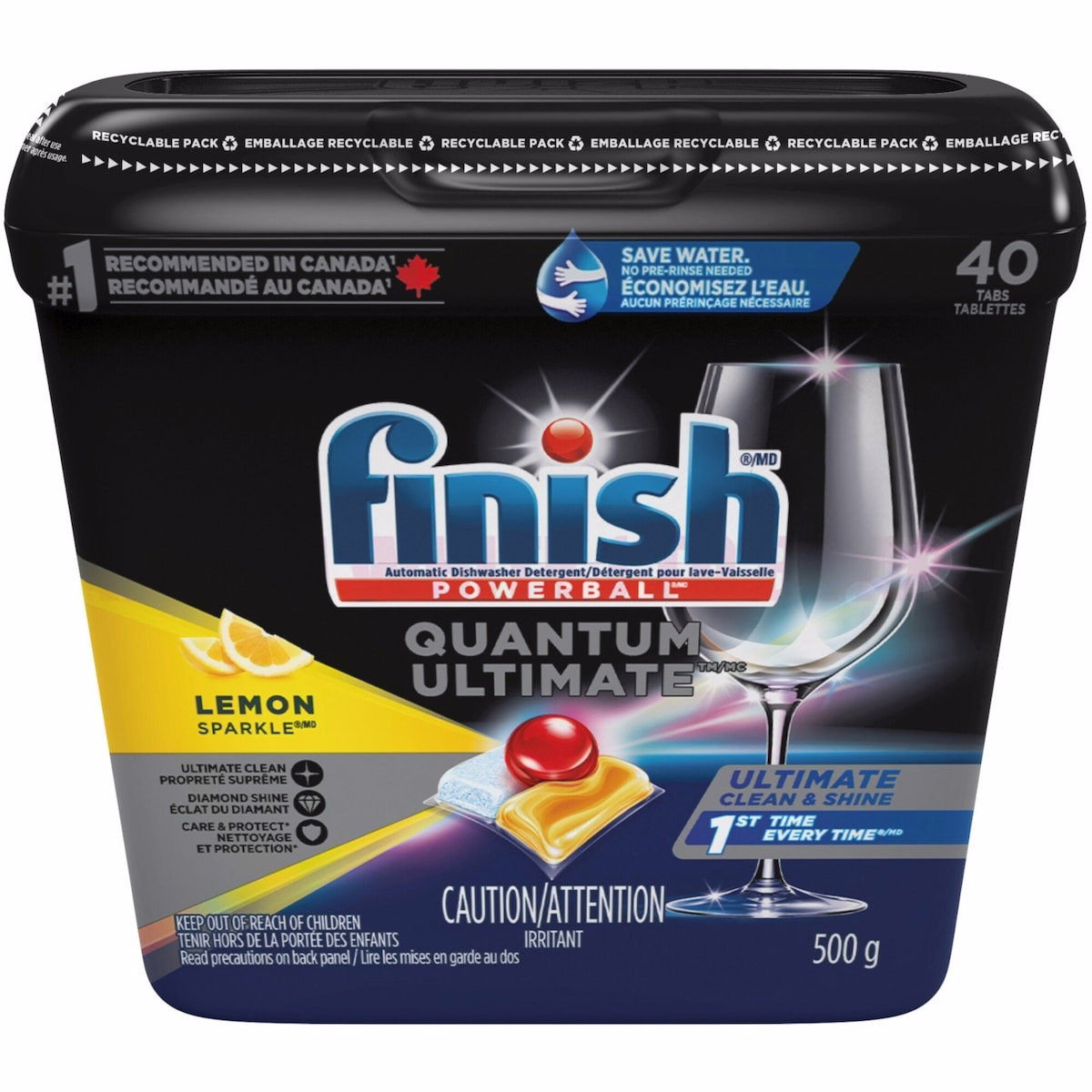 Dishwasher Detergent, Quantum Ultimate, Lemon