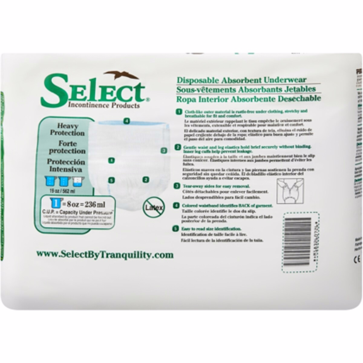 Disposable Absorbent Underwear, X-Large