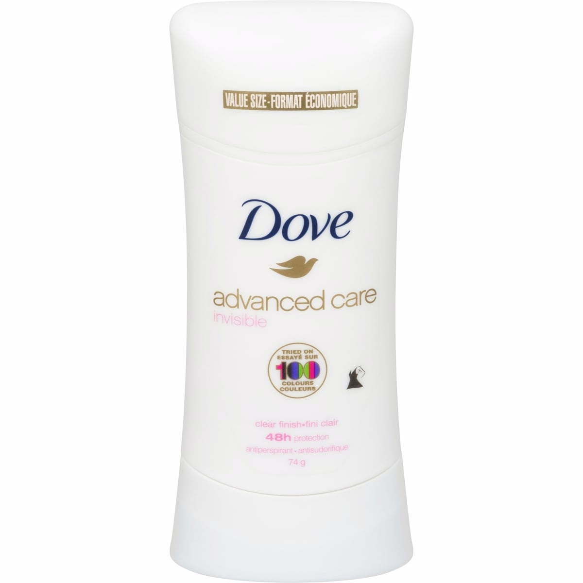 Dove Advanced Care Antiperspirant Stick Clear Finish antibacterial odour protection 74g