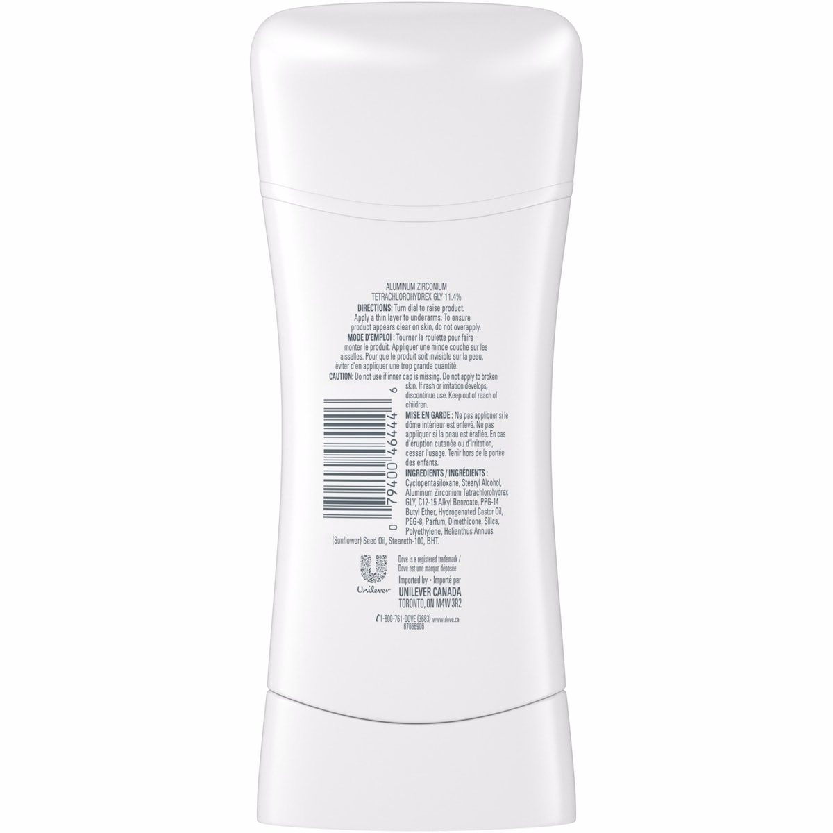 Dove Advanced Care Antiperspirant Stick Clear Finish antibacterial odour protection 74g