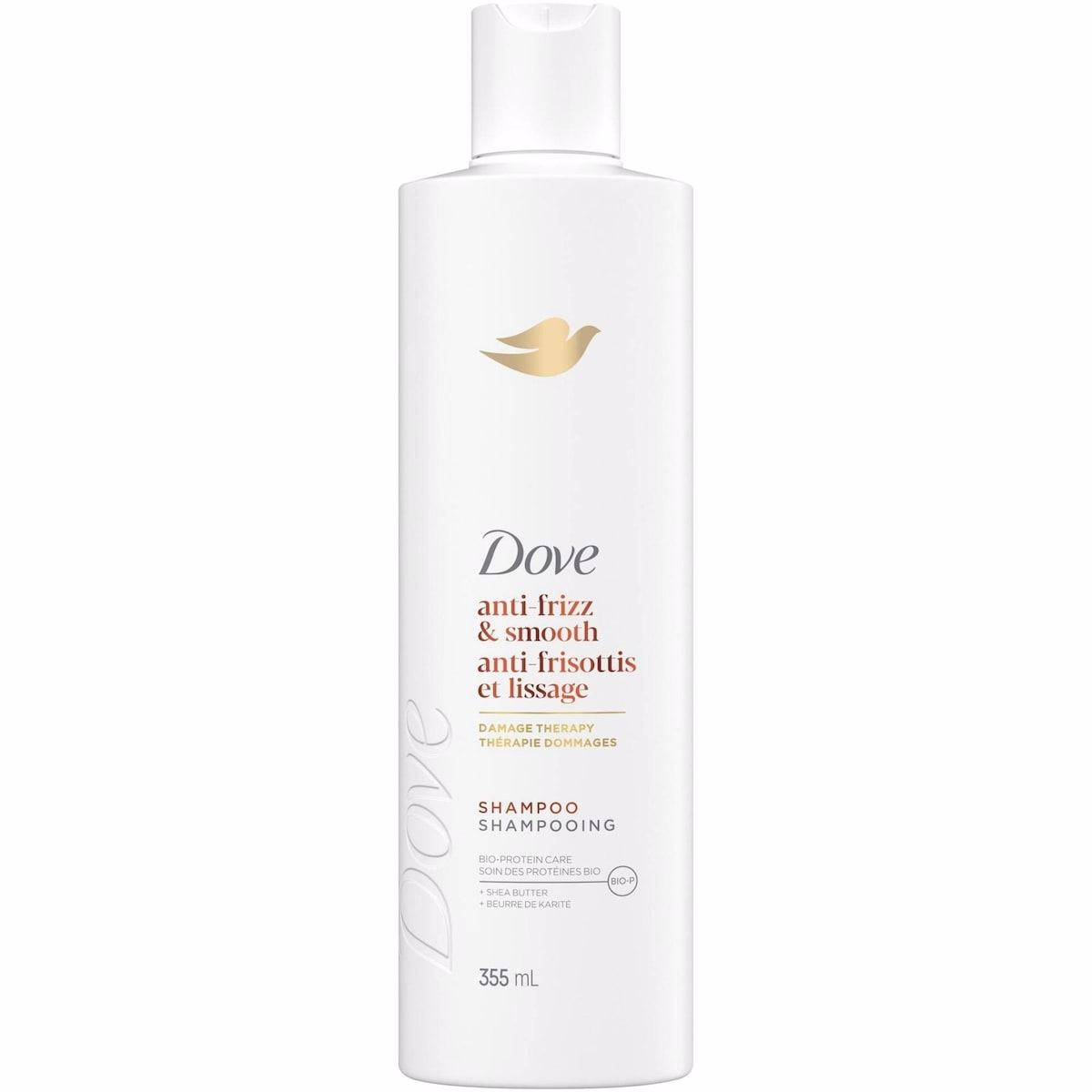 Dove Anti-Frizz & Smooth Shampoo for Frizz-Prone Hair  with Liquid Bio-Protein Care 355 ML