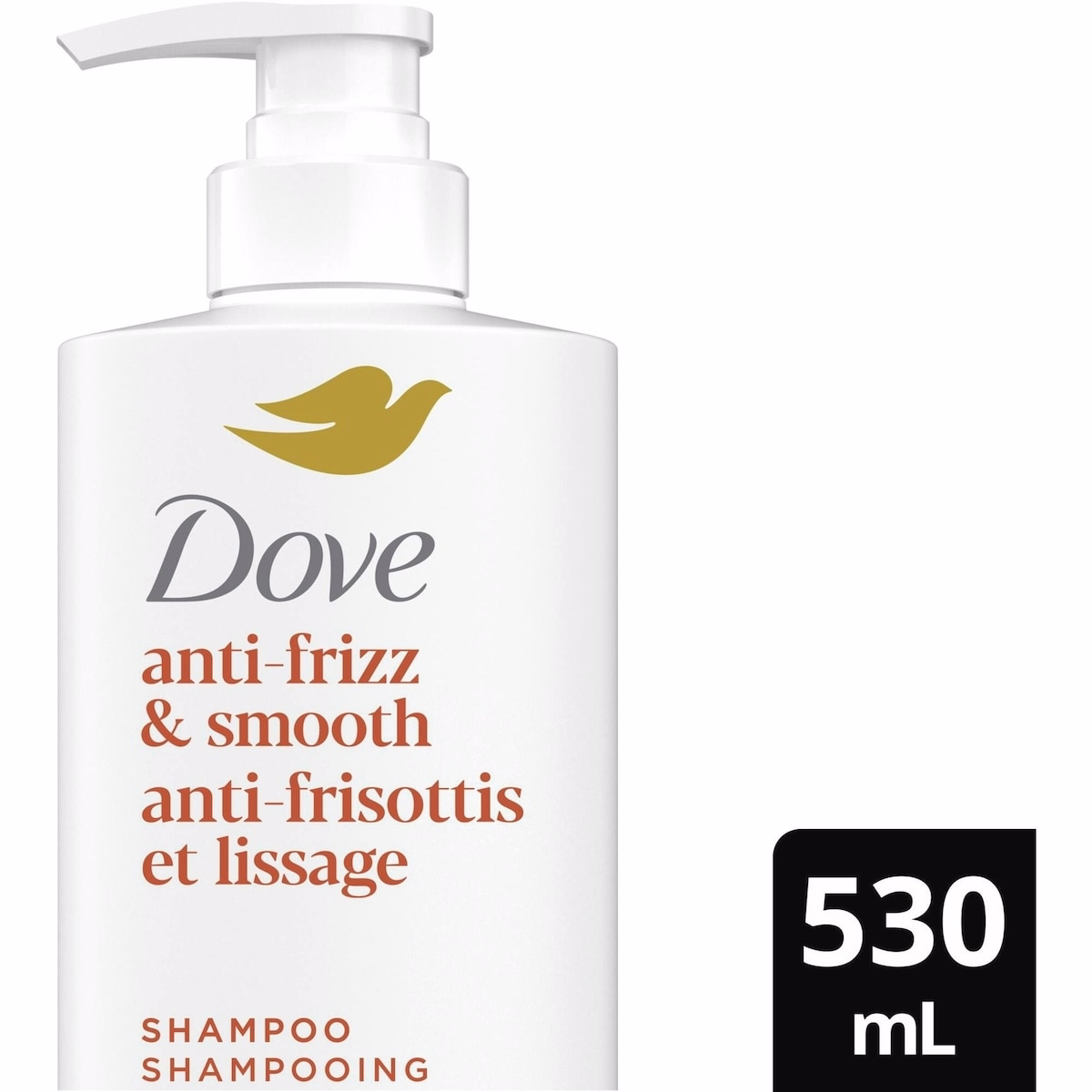 Dove Anti-Frizz & Smooth Shampoo for Frizz-Prone Hair  with Liquid Bio-Protein Care and Shea Butter 530 ML