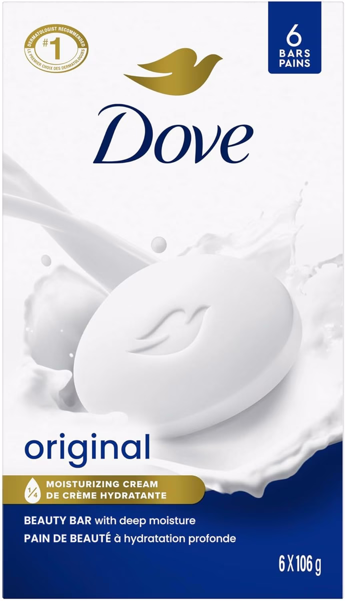 DOVE BAR 6X106G WHITE
