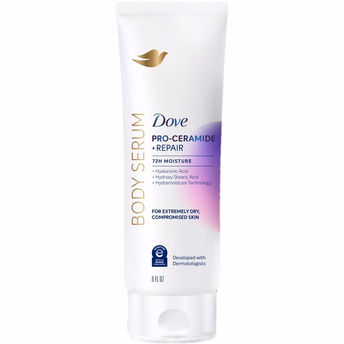 Dove  Crème Body Serum Pro-Ceramide + Repair for Rough, Extremely Dry Skin,  with Hyaluronic Acid, Niacinamide and Natural Moisturizing Factors,   237