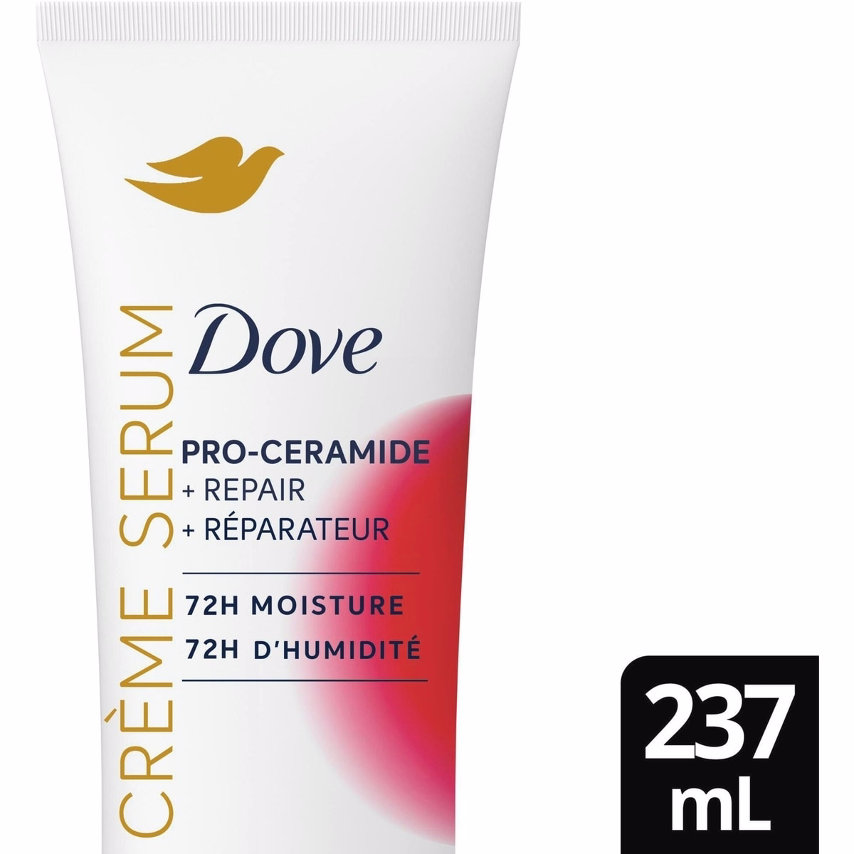 Dove  Crème Body Serum Pro-Ceramide + Repair for Rough, Extremely Dry Skin,  with Hyaluronic Acid, Niacinamide and Natural Moisturizing Factors,   237