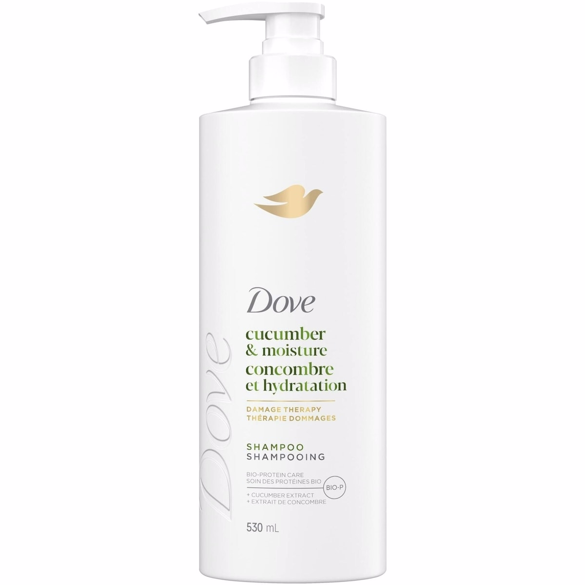 Dove Cucumber Moisture Shampoo for Dry Hair,  with Liquid Bio-Protein care, 530 ML