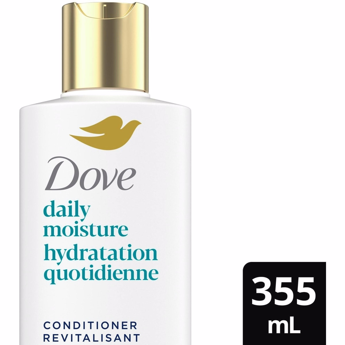Dove 每日保濕護髮素，搭載液態生物蛋白與透明質酸精華，355 ML