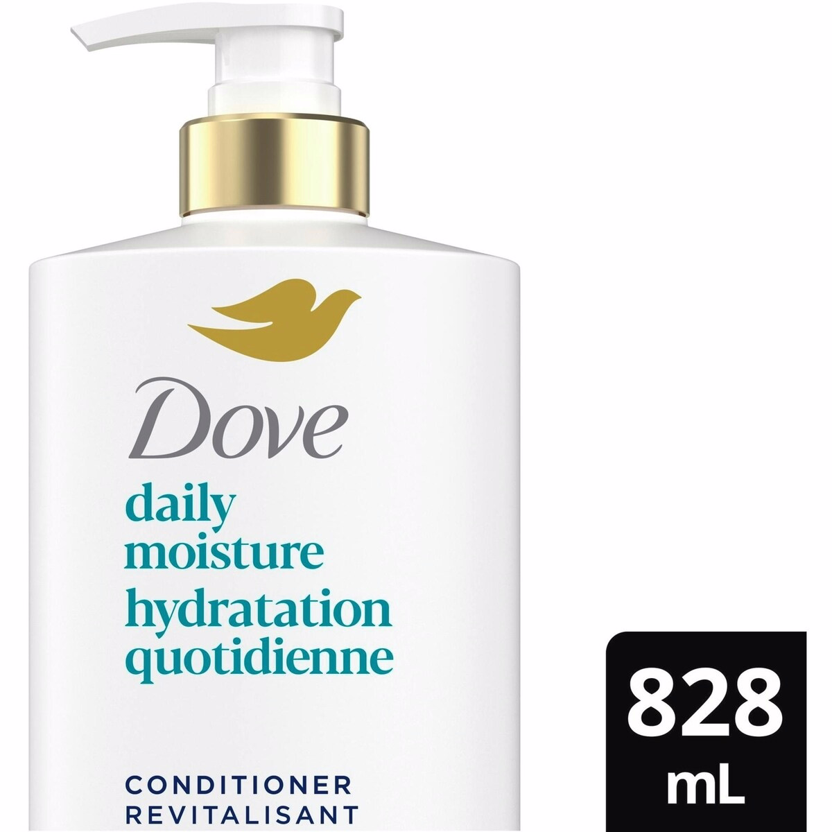 Dove 日常保濕護髮素，搭配液態生物蛋白護理與玻尿酸血清，828 ML