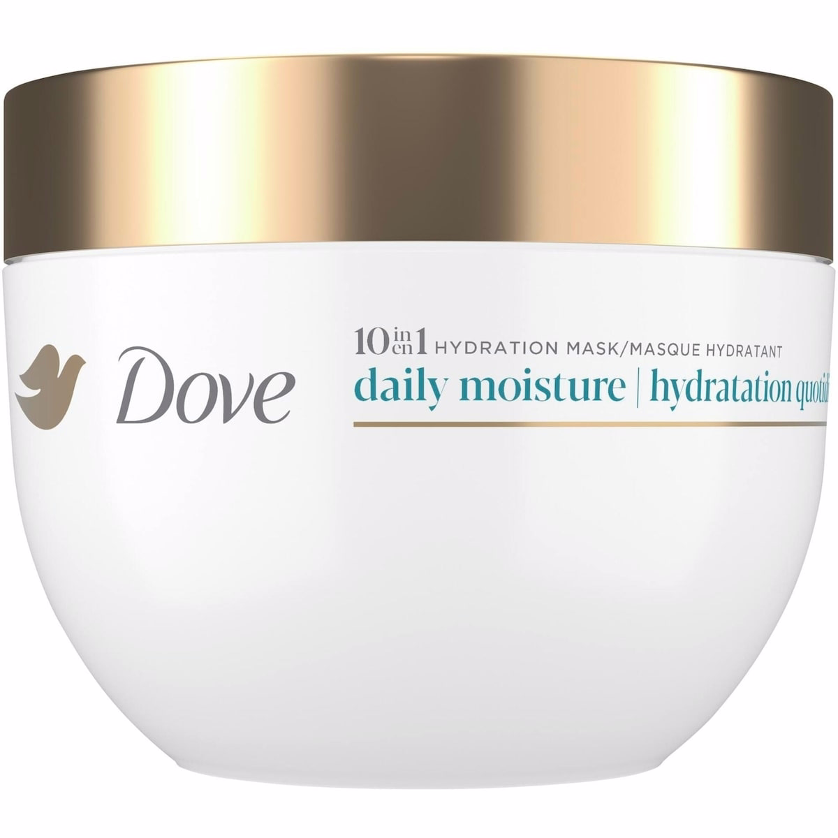 Aide coiffante Dove Daily Moisture pour cheveux secs, avec soin Bio-Proteine Liquide et Sérum Hyaluronique, 260 g