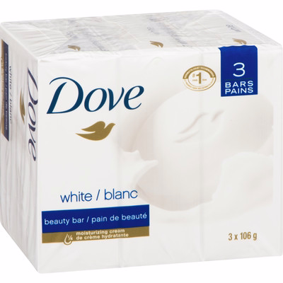 Dove Dove Beauty Bar For Healthy-looking Skin White 106 G 3 Counts