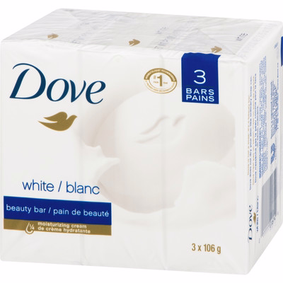 Dove Dove Beauty Bar For Healthy-looking Skin White 106 G 3 Counts Dove Dove Beauty Bar For Healthy-looking Skin White 106 G 3 Counts