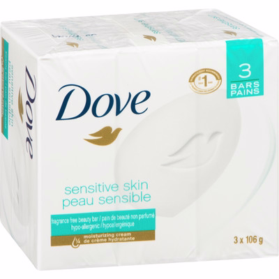 Dove Dove Beauty Bar For Sensitive Skin Care Sensitive Skin 106 G 3 Count 106.0 G Dove Dove Beauty Bar For Sensitive Skin Care Sensitive Skin 106 G 3 Count 106.0 G