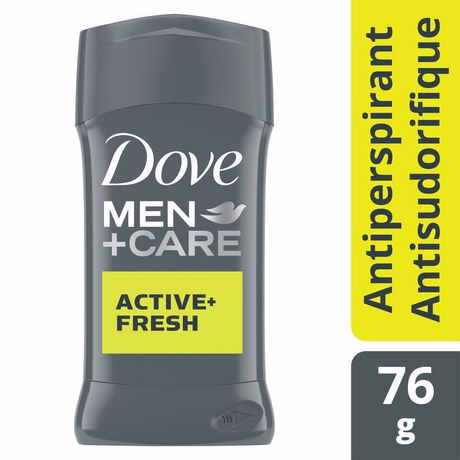 Dove Dove Men+Care Antiperspirant Stick ACTIVE+FRESH Antibacterial Odour Protection 76 GR 76.0 G Dove Dove Men+Care Antiperspirant Stick ACTIVE+FRESH Antibacterial Odour Protection 76 GR 76.0 G