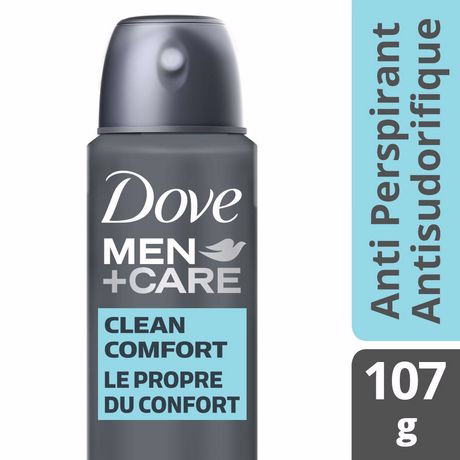 Dove Dove Men+Care Dry Spray Antiperspirant 48h Sweat and Odour Protection Clean Comfort with 1/4 Moisturizing Technology 107 G 107.0 G