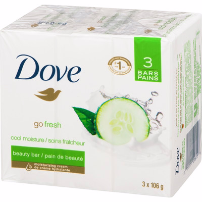 Dove Dove Refreshing Beauty Bar For Revitalized Skin Cucumber And Green Tea 106 G 3 Count 106.0 G Dove Dove Refreshing Beauty Bar For Revitalized Skin Cucumber And Green Tea 106 G 3 Count 106.0 G