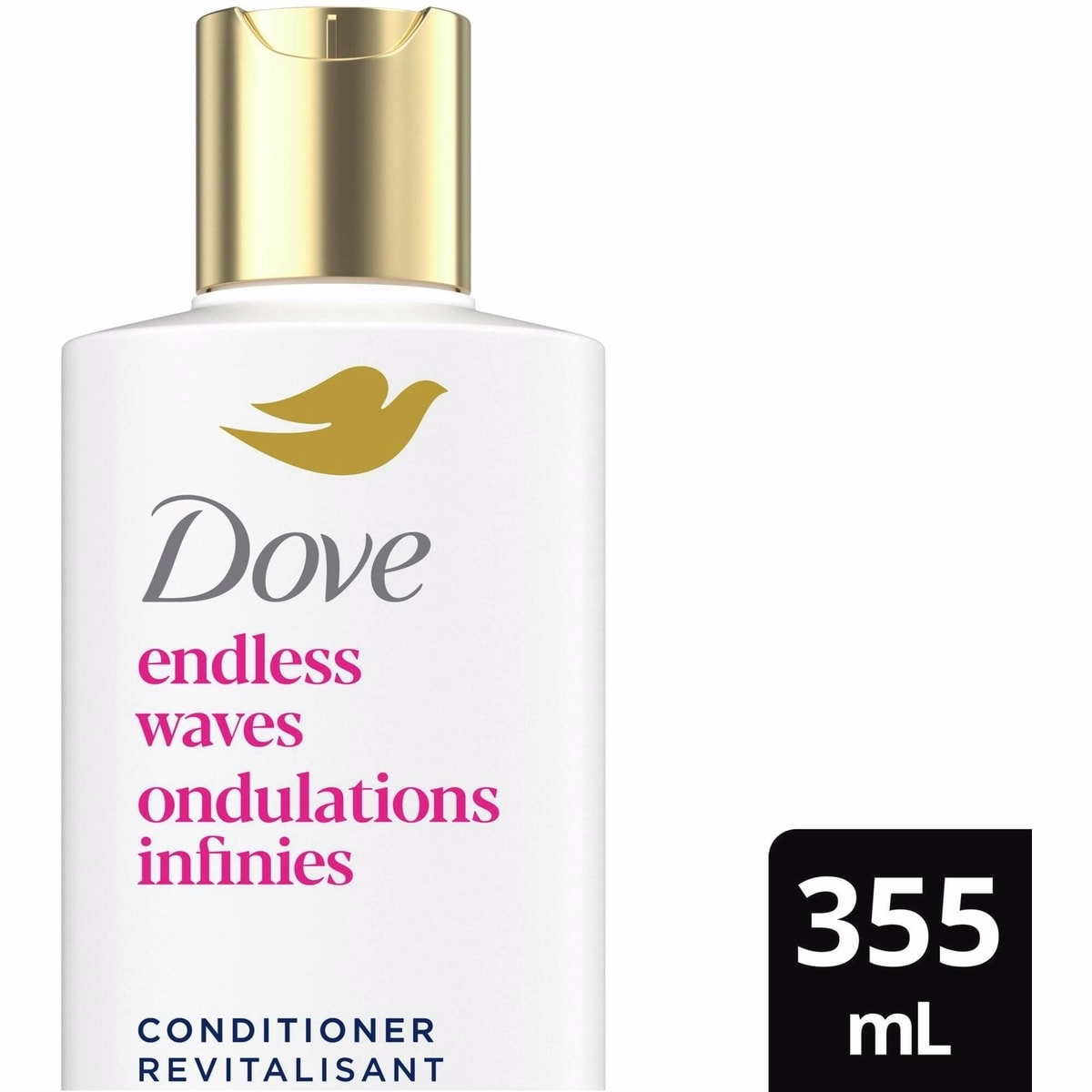 Dove 無盡波浪護髮素，適用波浪髮，355 mL，搭載液態 BIO-PROTEIN CARE 技術