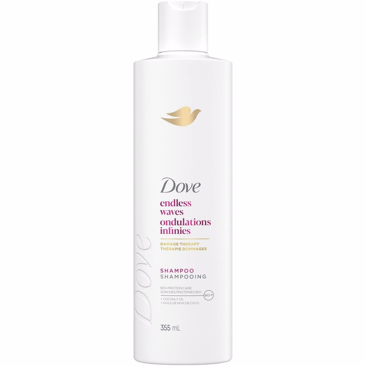 Dove Endless Waves Shampoo for Wavy Hair,  with Liquid Bio-Protein Care technology, 355 ML