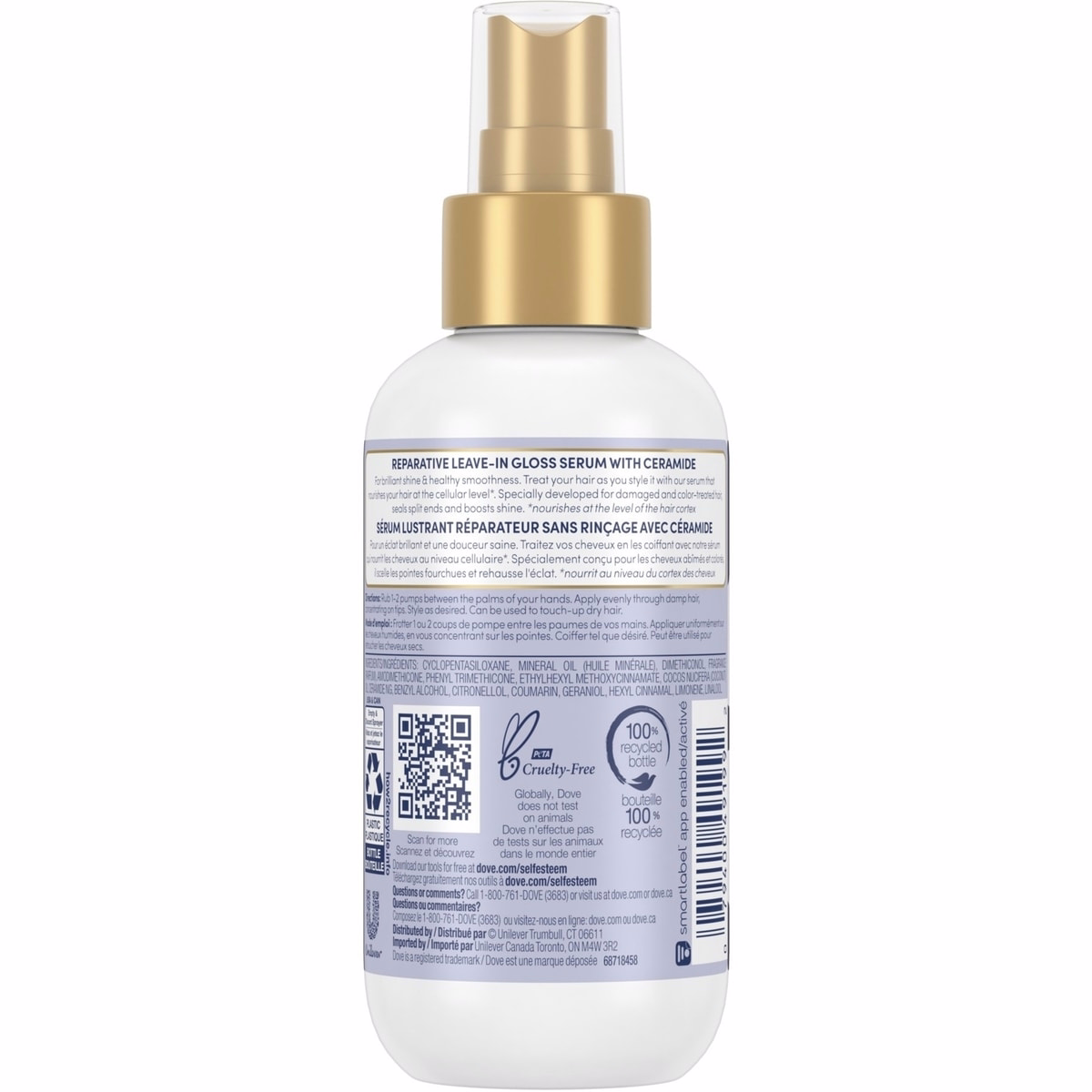 Dove Hair Therapy Leave-In Hair Serum for brilliant shine & healthy smoothness Brilliant Gloss & Repair hair care for damaged and colour-treated hair 162 ml Dove Hair Therapy Leave-In Hair Serum for brilliant shine & healthy smoothness Brilliant Gloss & Repair hair care for damaged and colour-treated hair