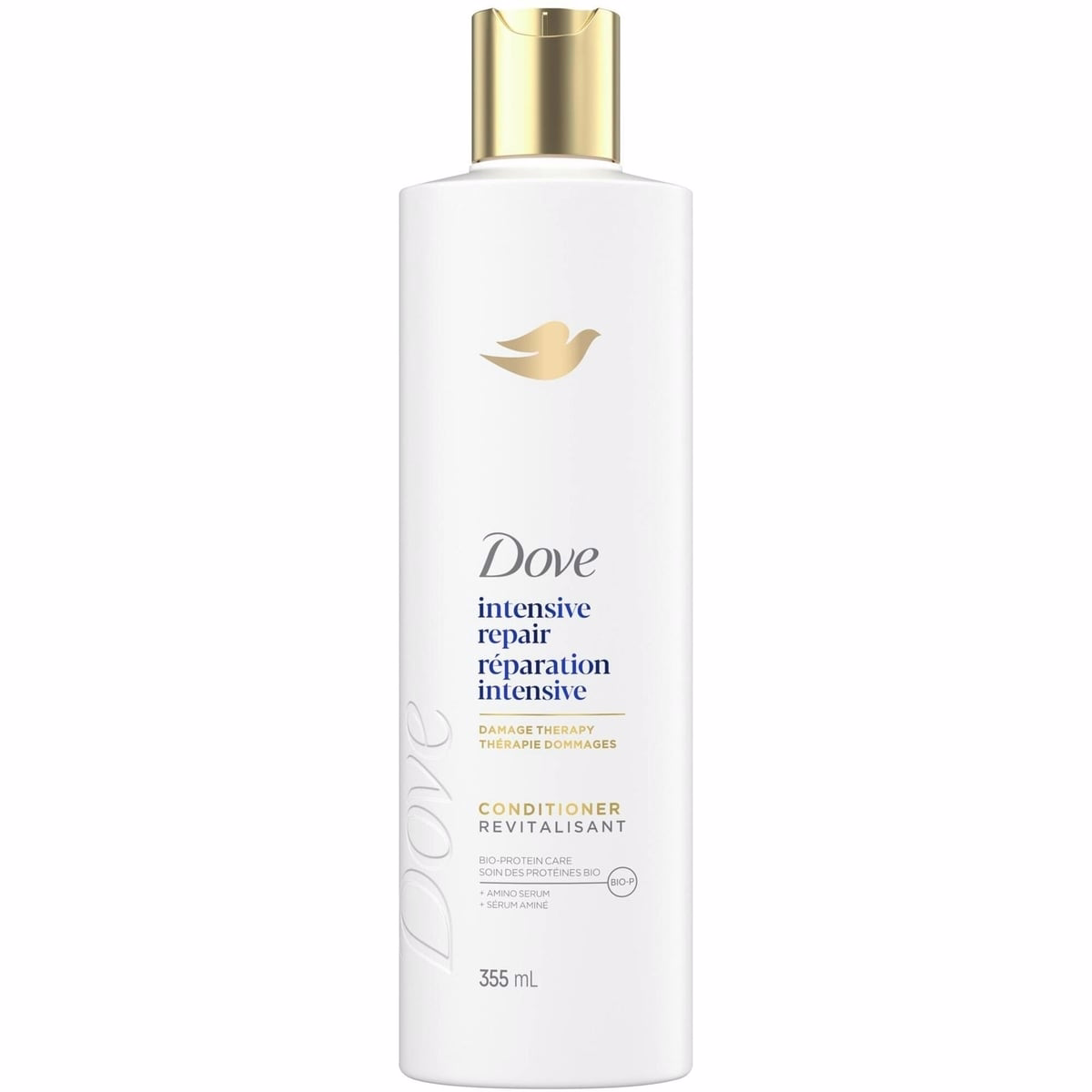 Dove 強效修護護髮素，受損髮質專用，搭配 生物蛋白護理，355 mL