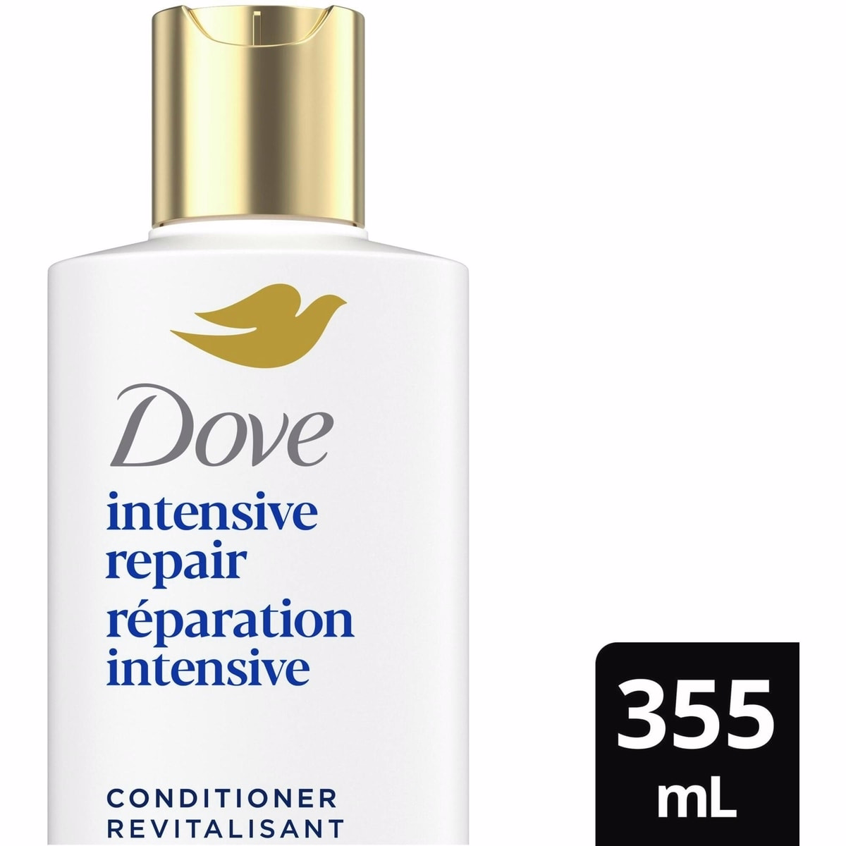 Dove 強效修護護髮素，受損髮質專用，搭配 生物蛋白護理，355 mL