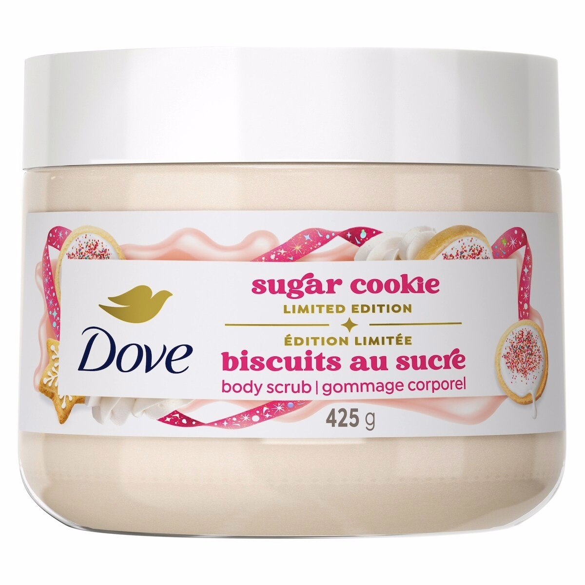 Dove 限量版節日款身體磨砂膏 深層滋養，糖霜曲奇香氛，425 g