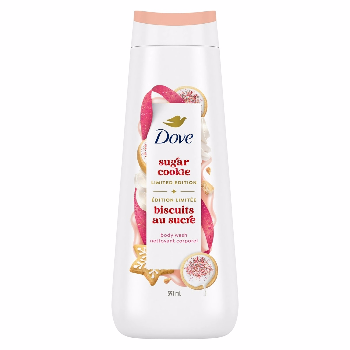 Dove Limited Edition Holiday Treats Body Wash, for Deep Nourishment, Sugar Cookie Sprinkle, 591mL