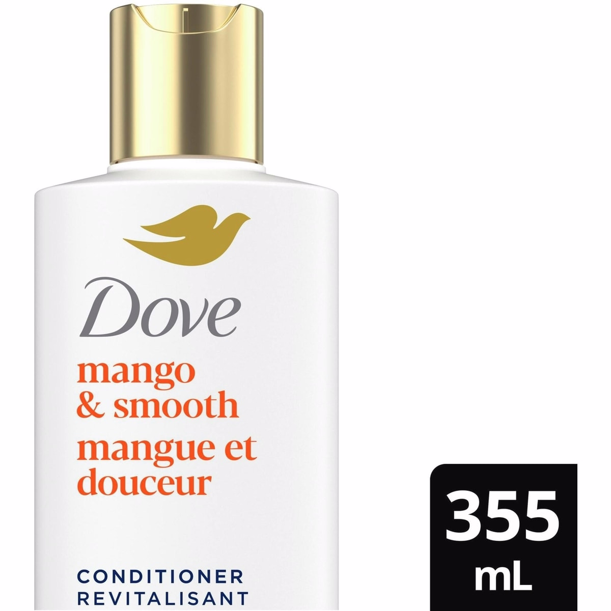 Dove Mango & Smooth Conditioner for Dull and Dry Hair,  with Liquid Bio-Protein Care technology, 355 ML