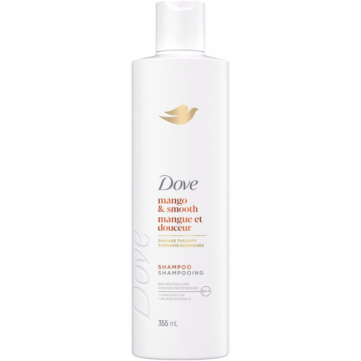 Dove Mango & Smooth Shampoo for Dull & Dry Hair  with Liquid Bio-Protein Care Technology, 355 ML