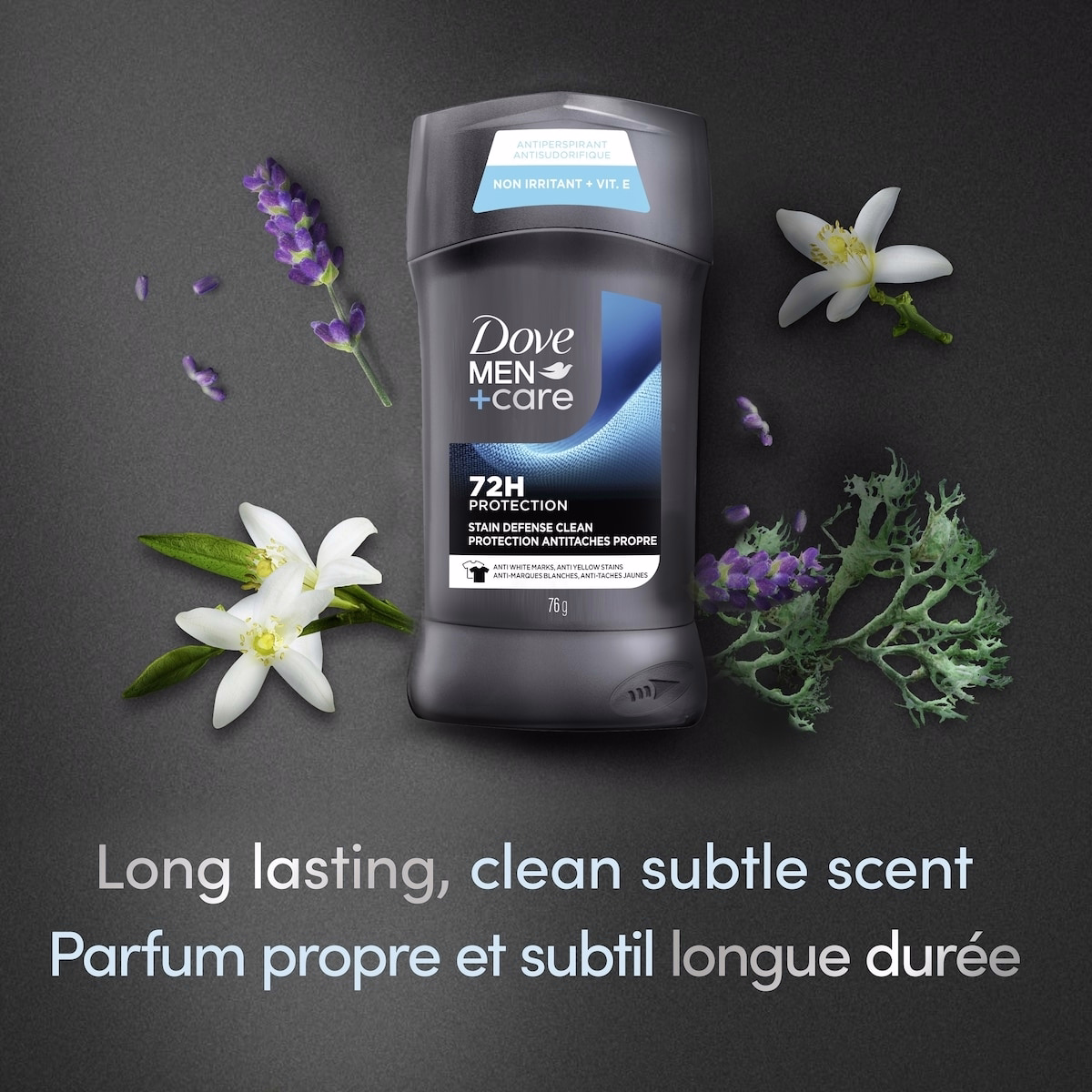 Dove Men+Care Antiperspirant Stick Stain Defense Clean antibacterial odour protection 76g Dove Men+Care Antiperspirant Stick Stain Defense Clean antibacterial odour protection 76g