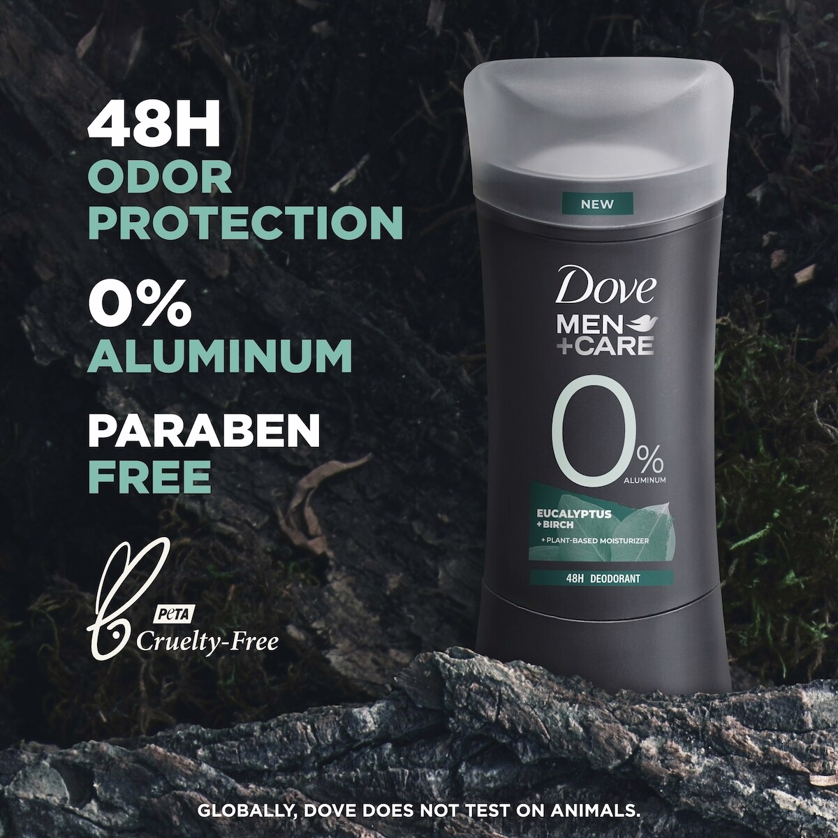 Dove Men+Care Deodorant Stick for 48h odour protection Eucalyptus + Birch with 0 % Aluminum 74 g Dove Men+Care Deodorant Stick for 48h odour protection Eucalyptus + Birch with 0 % Aluminum 74 g