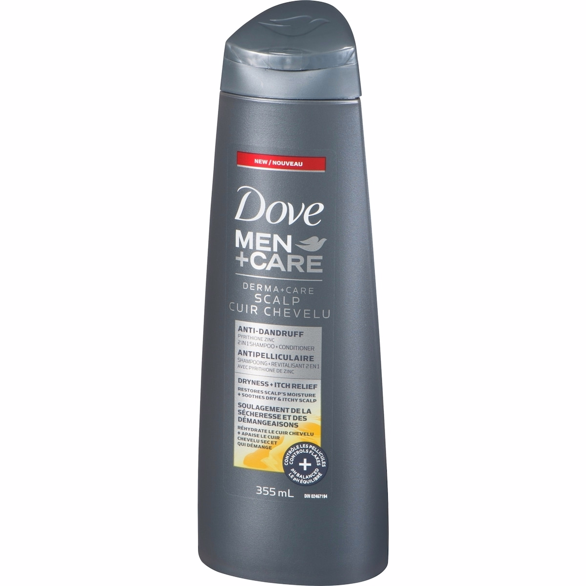 Dove Men+Care Derma+Care Scalp 2in1 Shampoo + Conditioner Anti-Dandruff Itch Relief 355 ML Dove Men+Care Derma+Care Scalp 2in1 Shampoo + Conditioner Anti-Dandruff Itch Relief 355 ML