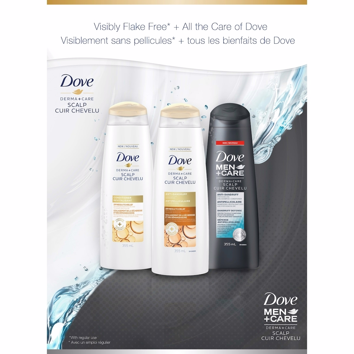 Dove Men+Care Derma+Care Scalp 2in1 Shampoo + Conditioner Anti-Dandruff Itch Relief 355 ML Dove Men+Care Derma+Care Scalp 2in1 Shampoo + Conditioner Anti-Dandruff Itch Relief 355 ML