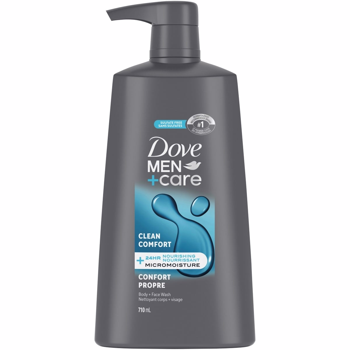 DOVE MEN+CARE Refreshing Extra Fresh ボディ＆フェイスウォッシュ 24時間の栄養ミクロ湿潤技術 メンズ用 ボディウォッシュ ポンプ式 710 mL