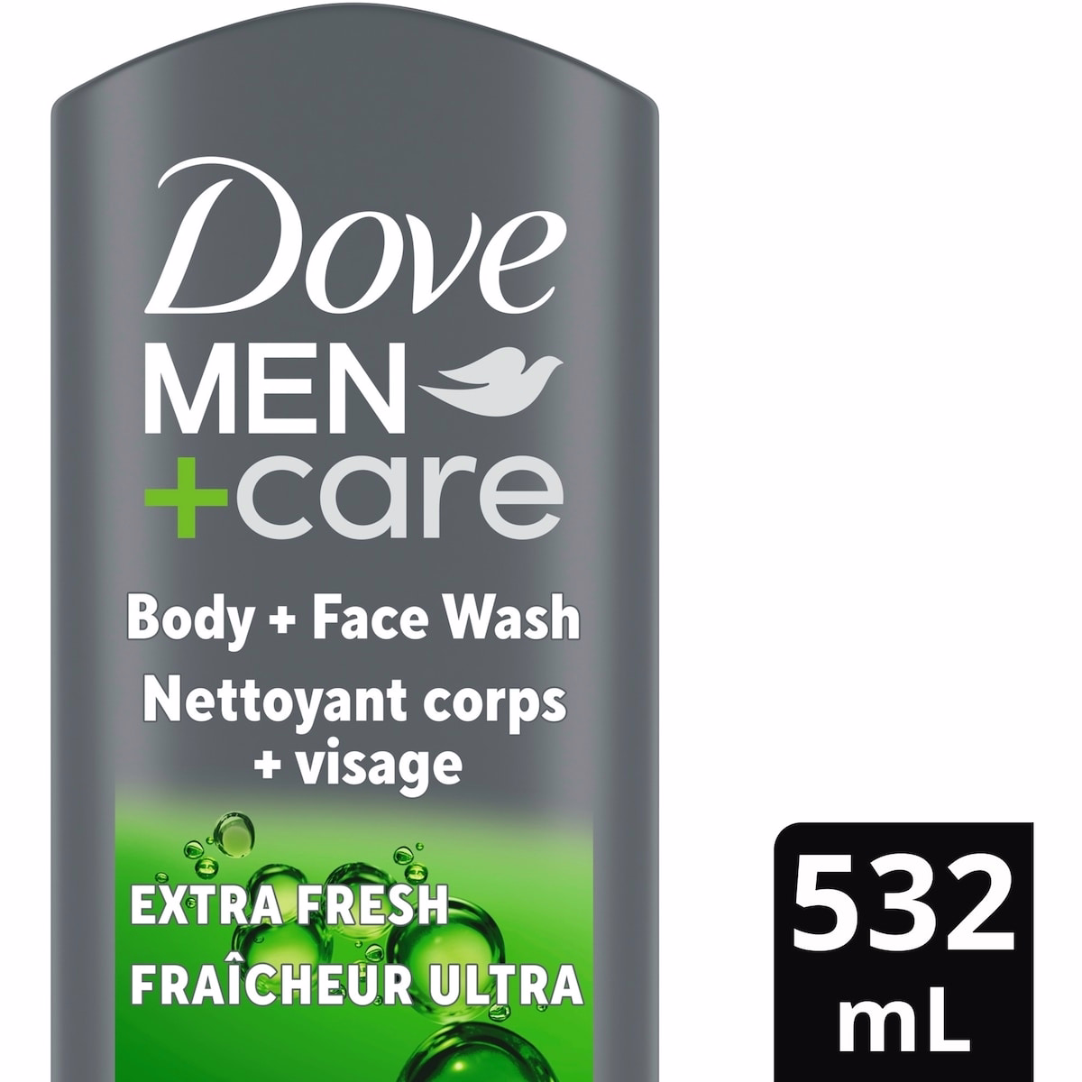 Dove Men+Care Refreshing Extra Fresh Body and Face Wash for Men with 24-Hour Nourishing Micromoisture Technology   532 ml