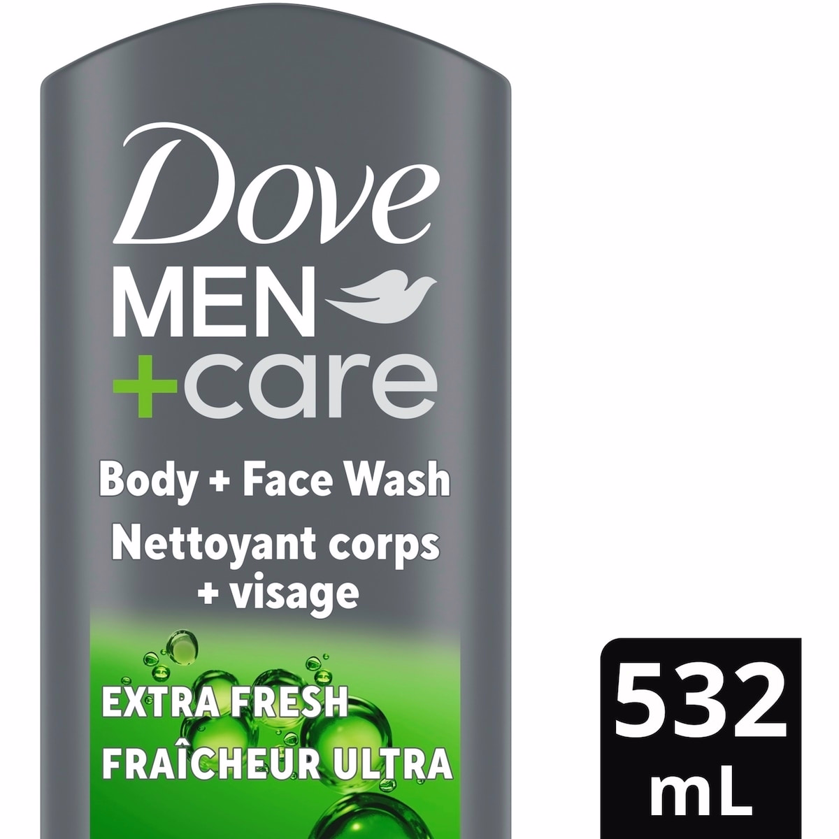 Dove Men+Care Refreshing Extra Fresh Body and Face Wash for Men with 24-Hour Nourishing Micromoisture Technology   532 ml