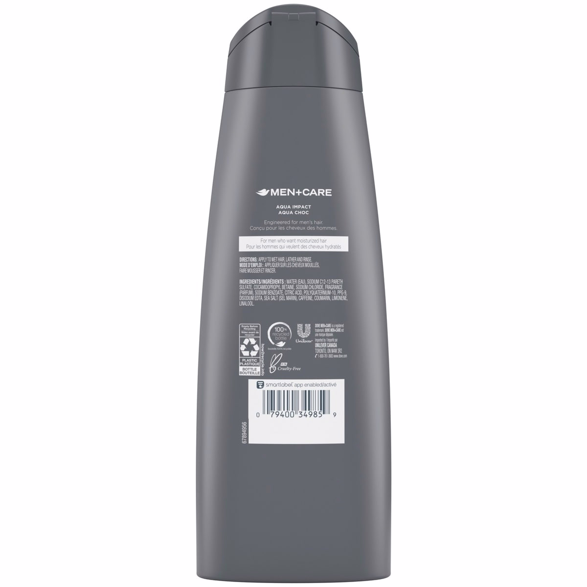Dove Men+Care Shampoo Aqua Impact 355 ML