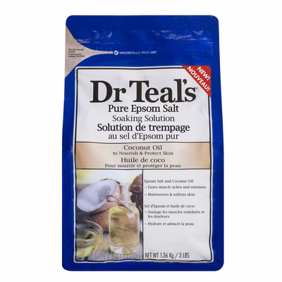 Dr. Teal's Coconut Oil Pure Epsom Salt Soaking Solution - 48.0 Oz