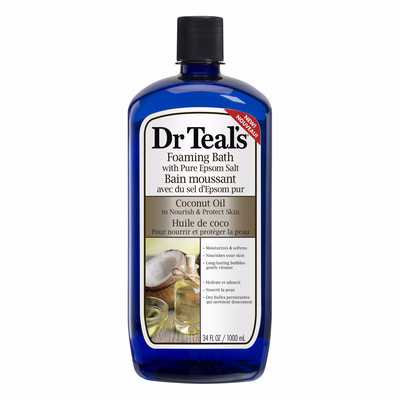 Dr Teal's Foaming Bubble Bath With Pure Epsom Salt And Coconut Oil, 34 Oz Dr Teal's Foaming Bubble Bath With Pure Epsom Salt And Coconut Oil, 34 Oz