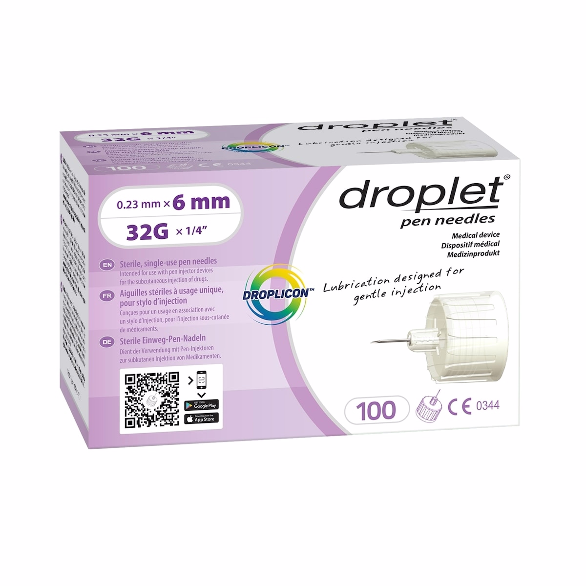 Droplet Pen Needle 32G x 6mm
