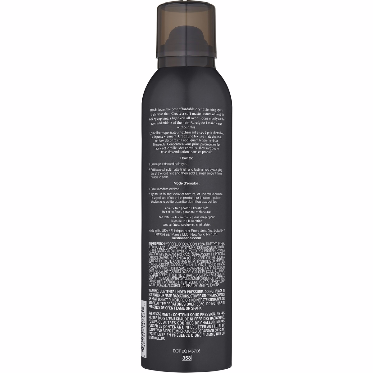 Dry Finish Working Texture Spray