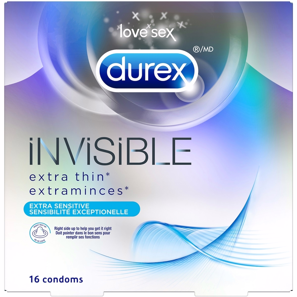 Durex Invisible Extra Thin, Extra Sensitive Condoms