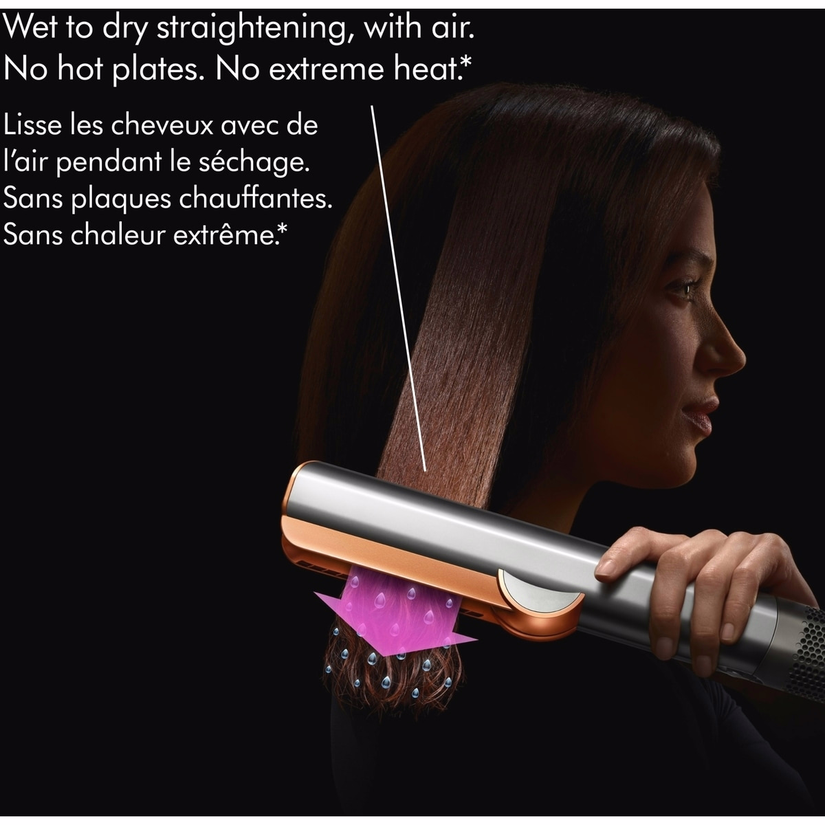 Dyson Airstrait™ Straightener Bright Nickel/Rich Copper Dyson Airstrait™ Straightener Bright Nickel/Rich Copper