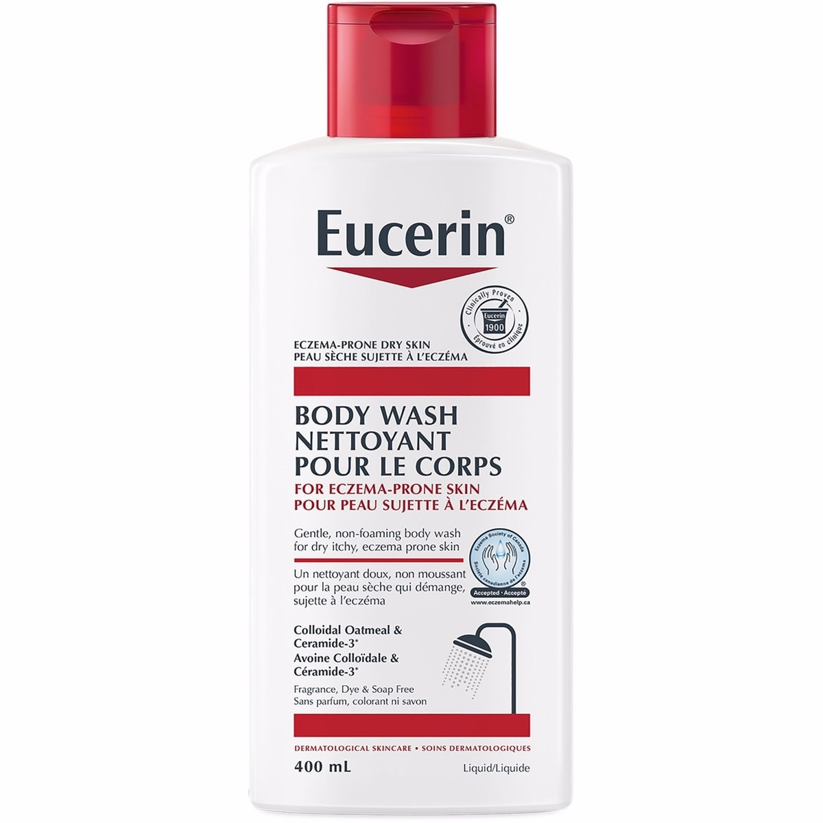 Eucerin 습진 피부용 페이스 및 바디 워시