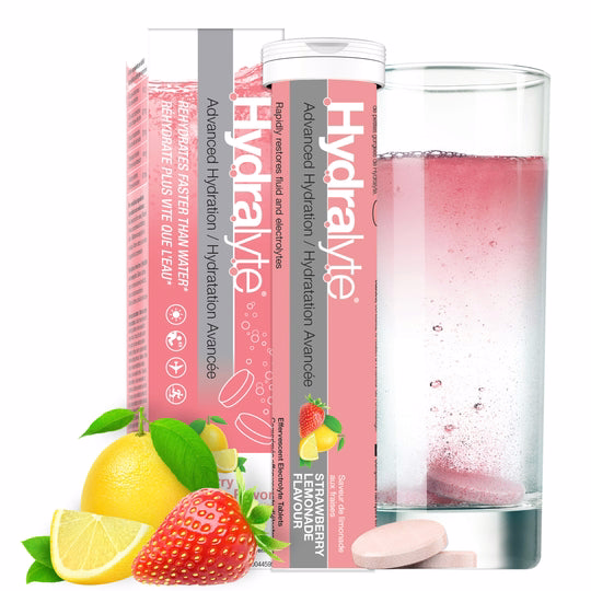 Effervescent Electrolyte Tablets, Strawberry Lemonade