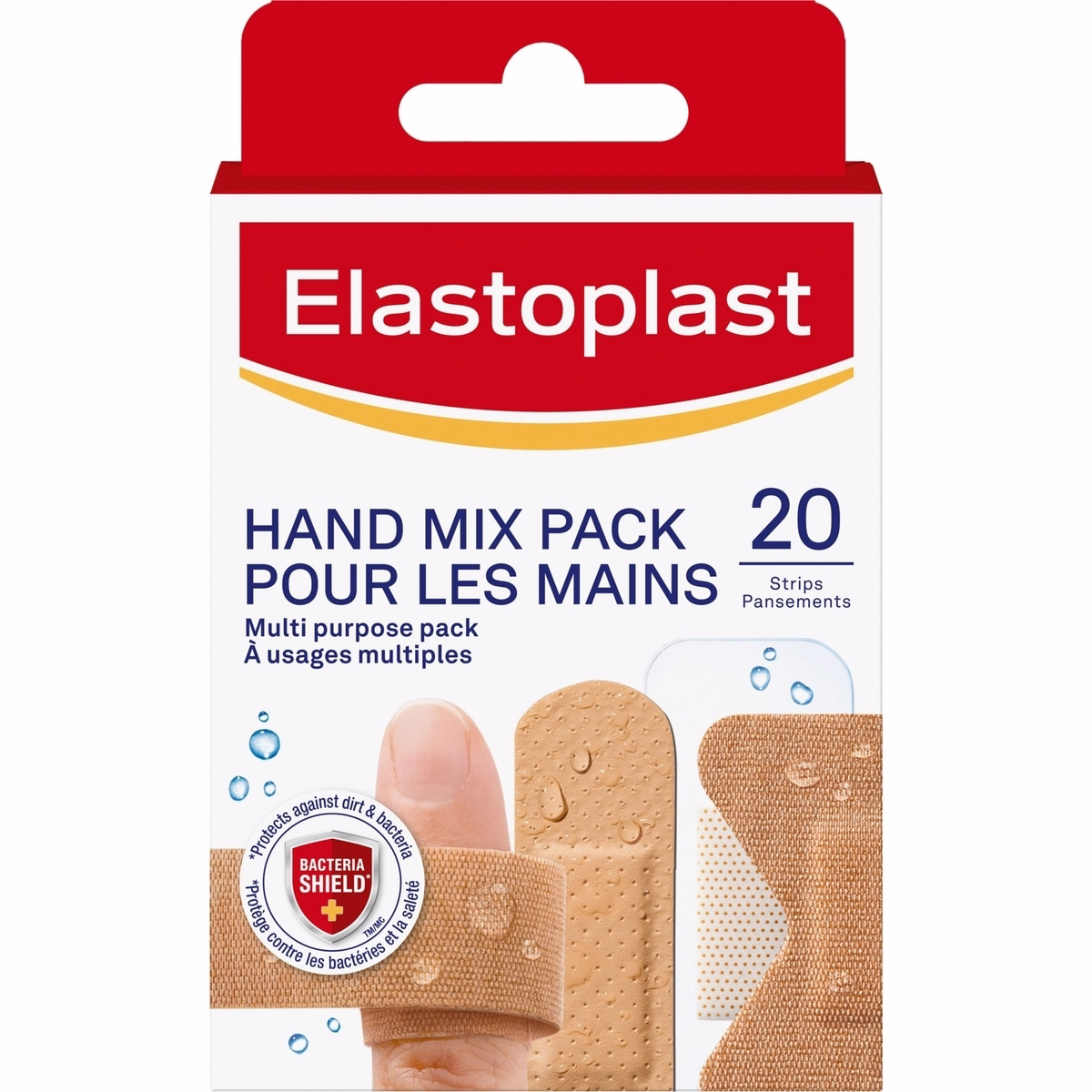 Elastoplast Hand Bandages, 20 strips variety pack